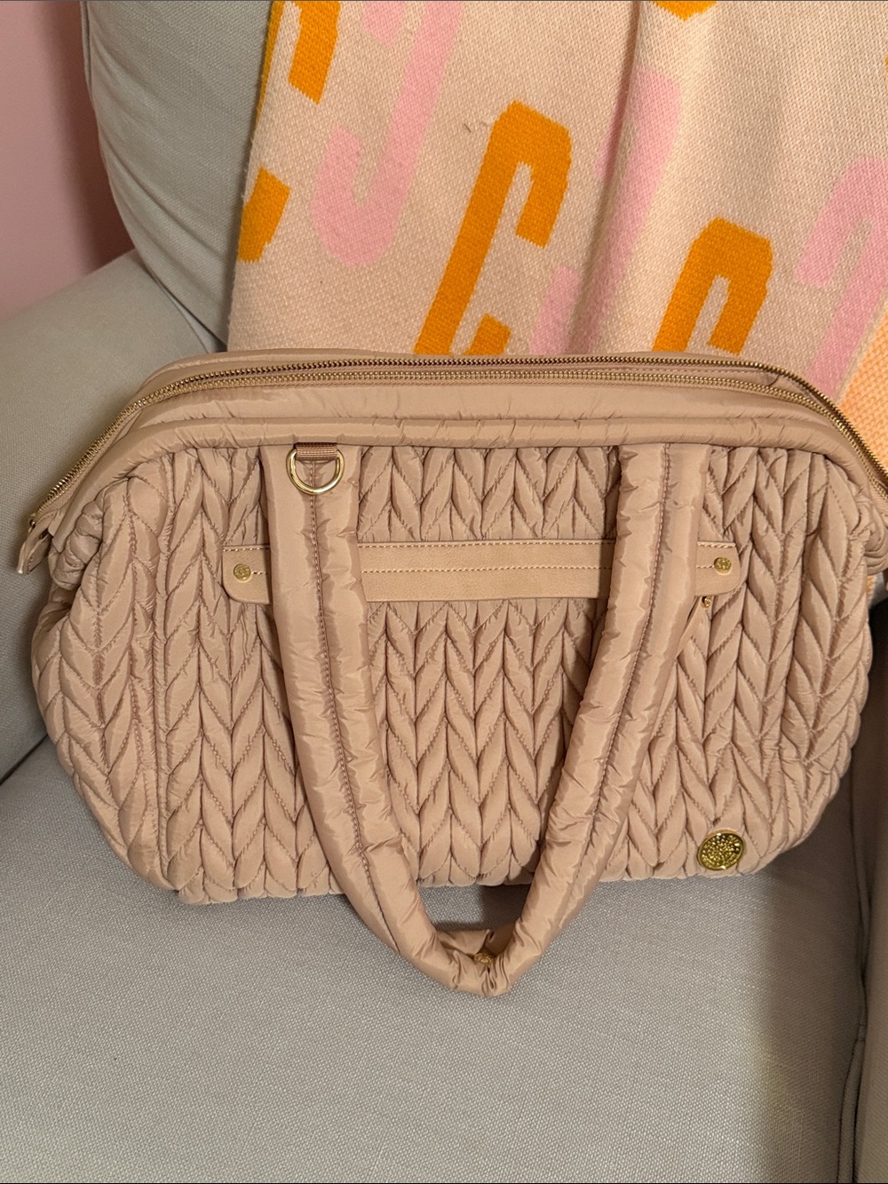 HAPP Brand Paige Carryall in Dusty Rose